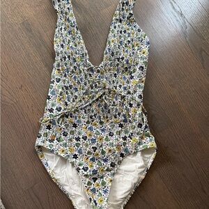 Tory Burch Floral Print One-Piece Swimsuit